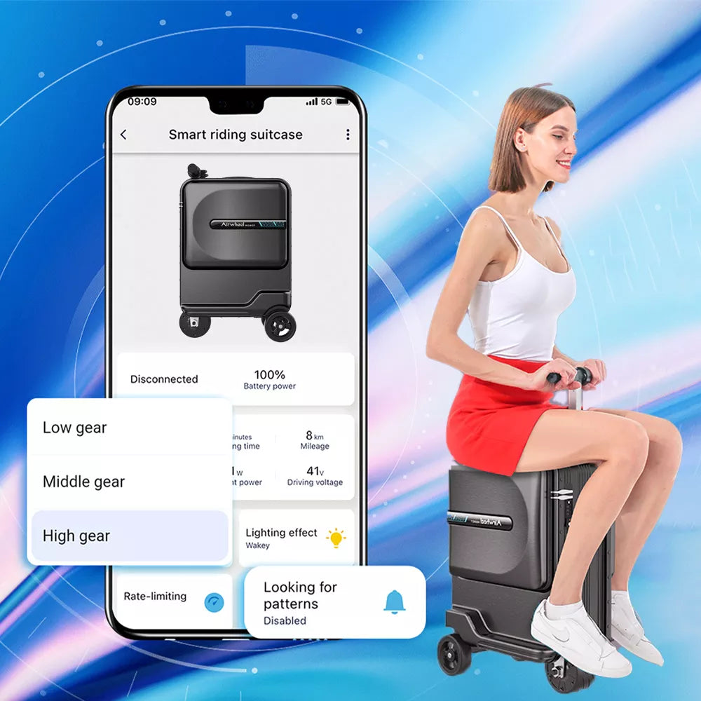 Airwheel SE3miniT Electric Luggage Riding Up to 10km (6miles) Carry-On - AirWheel Shop