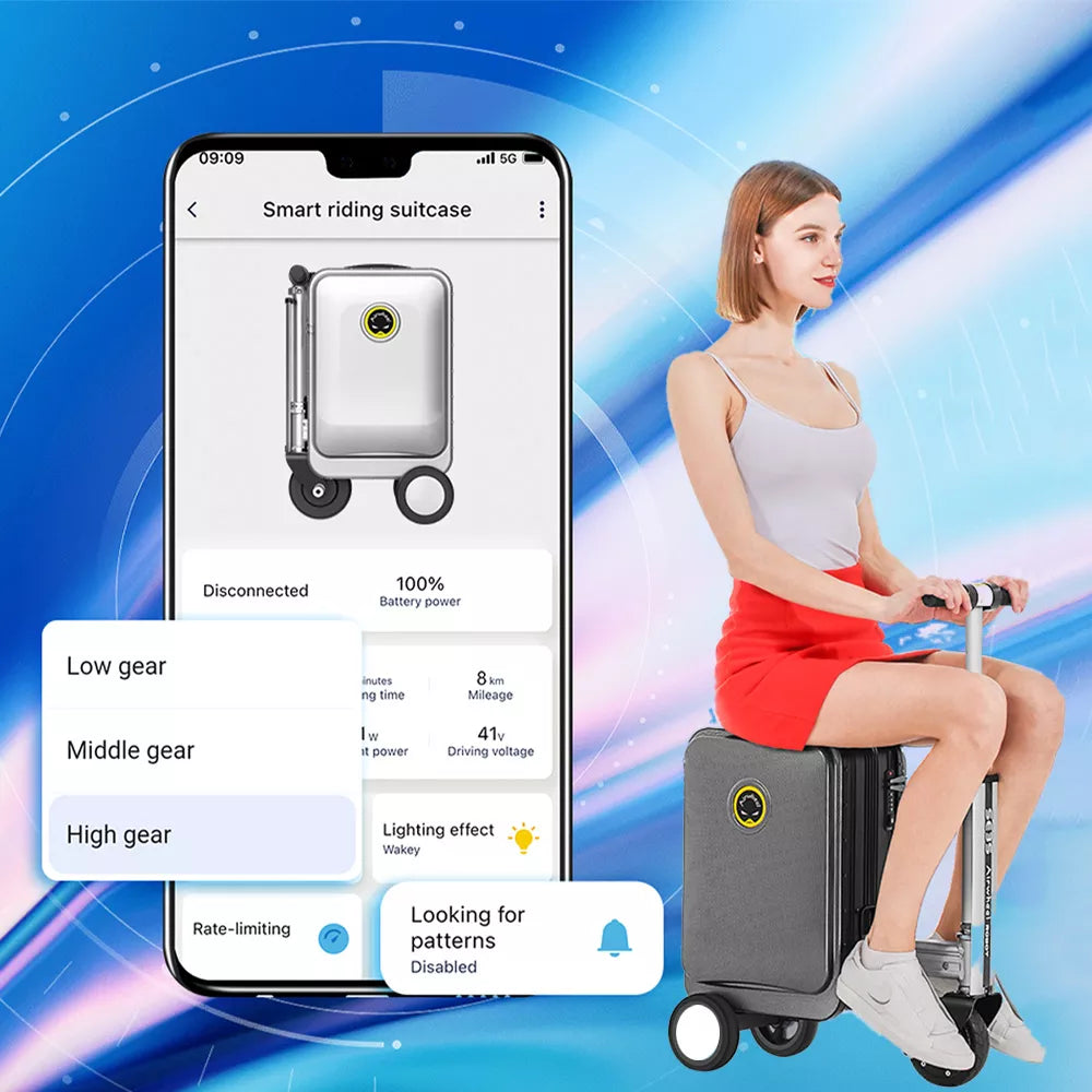 Airwheel SE3S Smart Luggage Rideable with Speeds Up to 13km/h Carry-On - AirWheel Shop