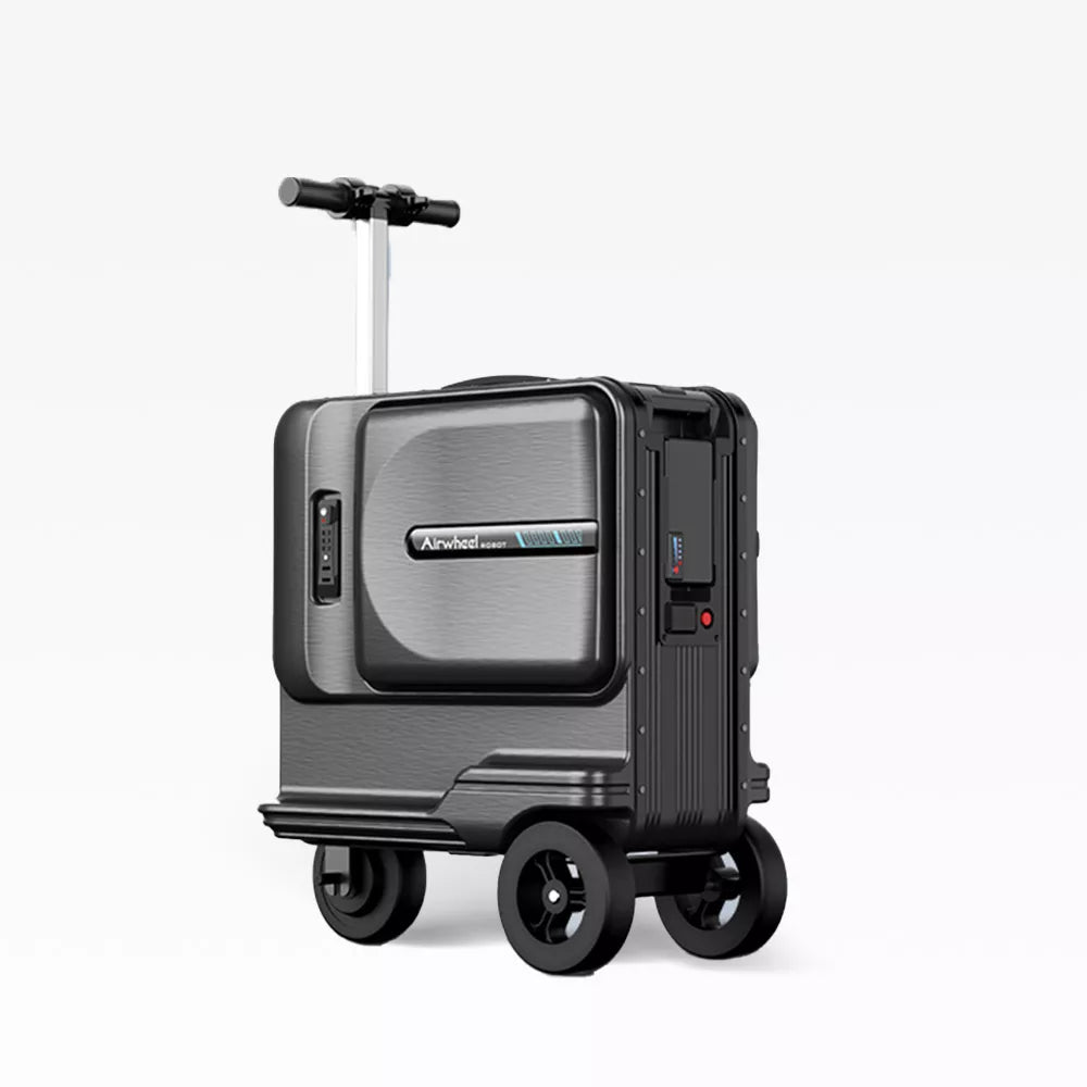 Valise de scooter électrique intelligente, bagage d'affaires intelligent,  bagage à main en aluminium, noir et rose, embarquement - AliExpress