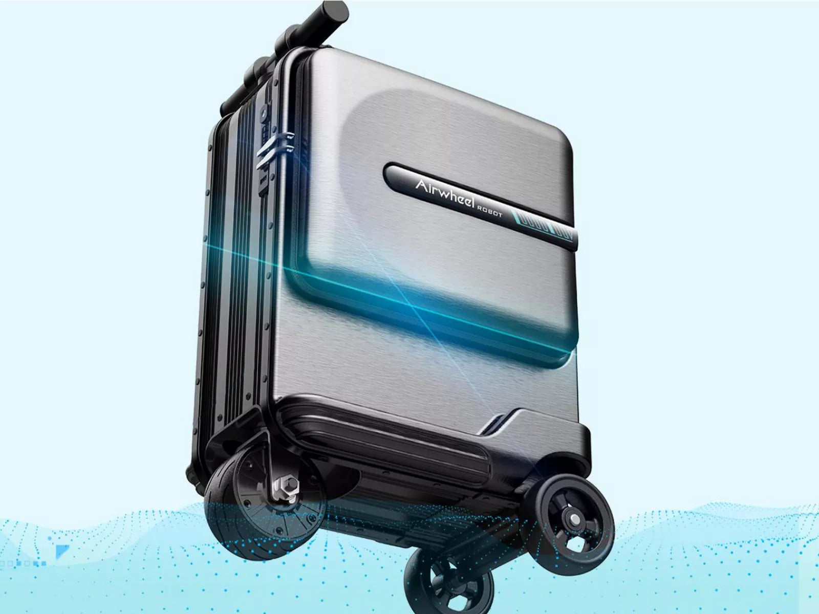 La valise électrique qu'on peut conduire