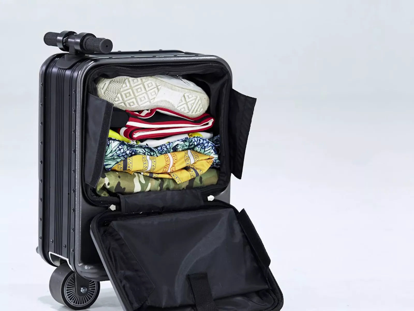 airwheel se3mini unisexe spinner smart bagages valise affaires sacs à main valise  électrique scooter